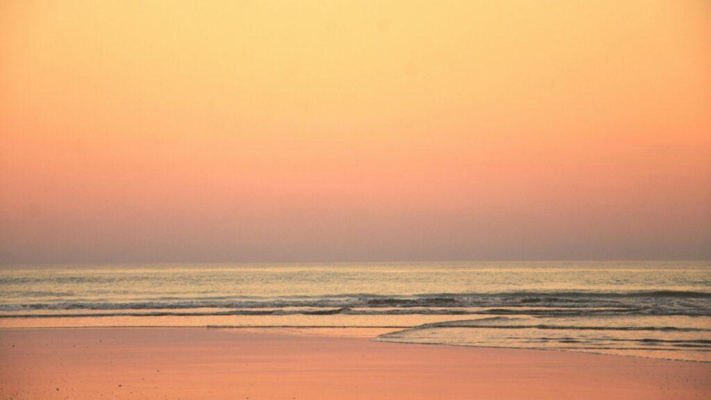 Sunset over water